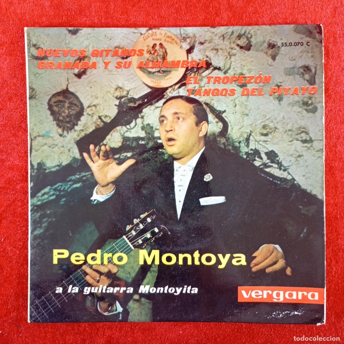 Discos de vinilo: PEDRO MONTOYA A LA GUITARRA MONTOYITA - 55.0.070 C - SINGLE - DISCO VINILO / 4290