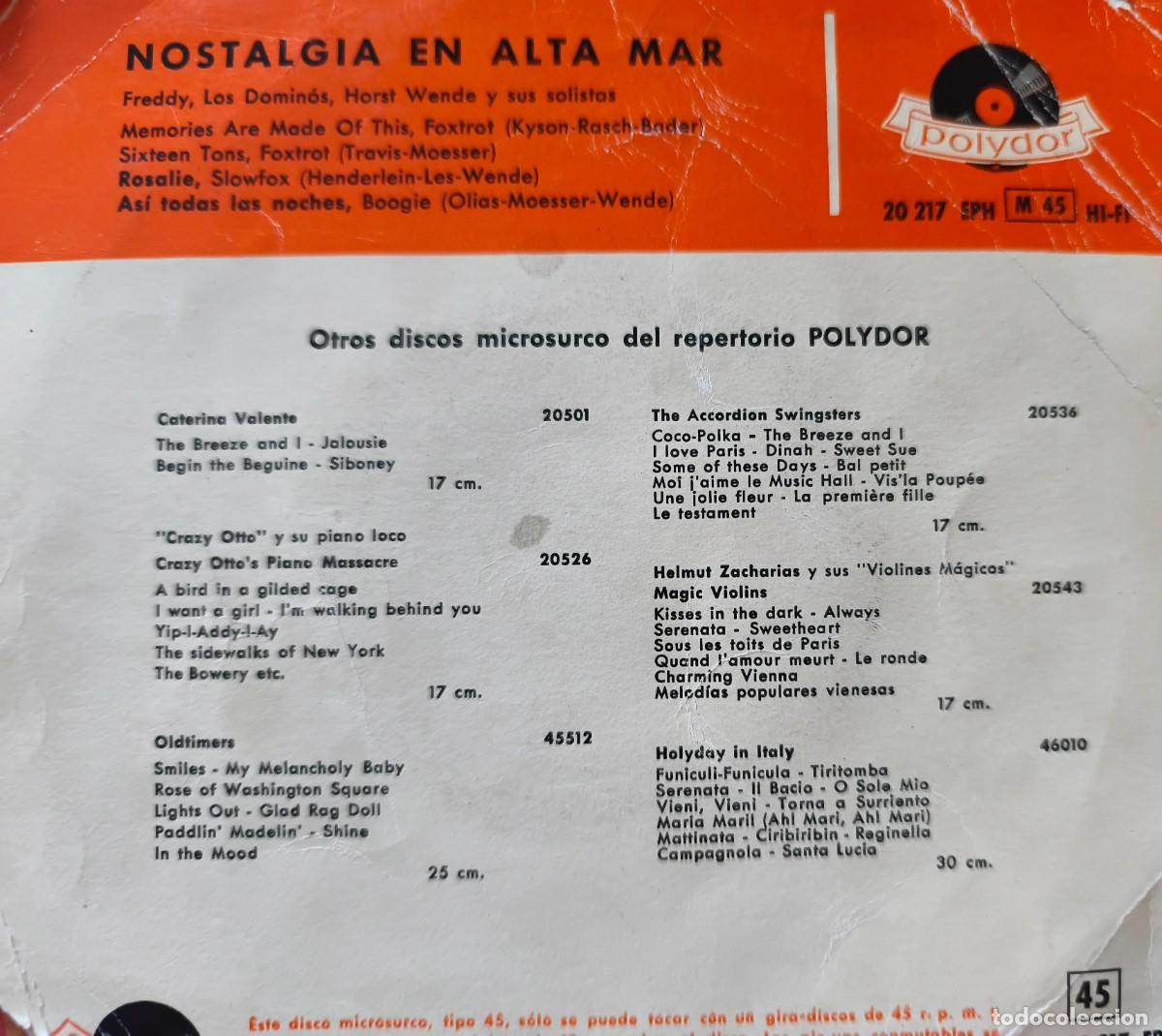 Discos de vinilo: NOSTALGIA EN ALTA MAR - Foto 2