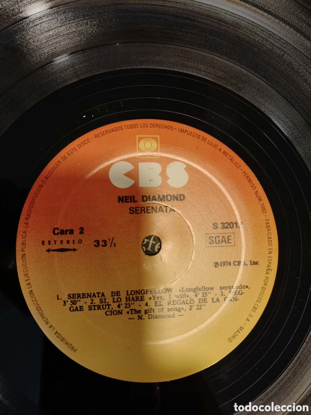 Discos de vinilo: Neil Diamond Serenade LP - Foto 2