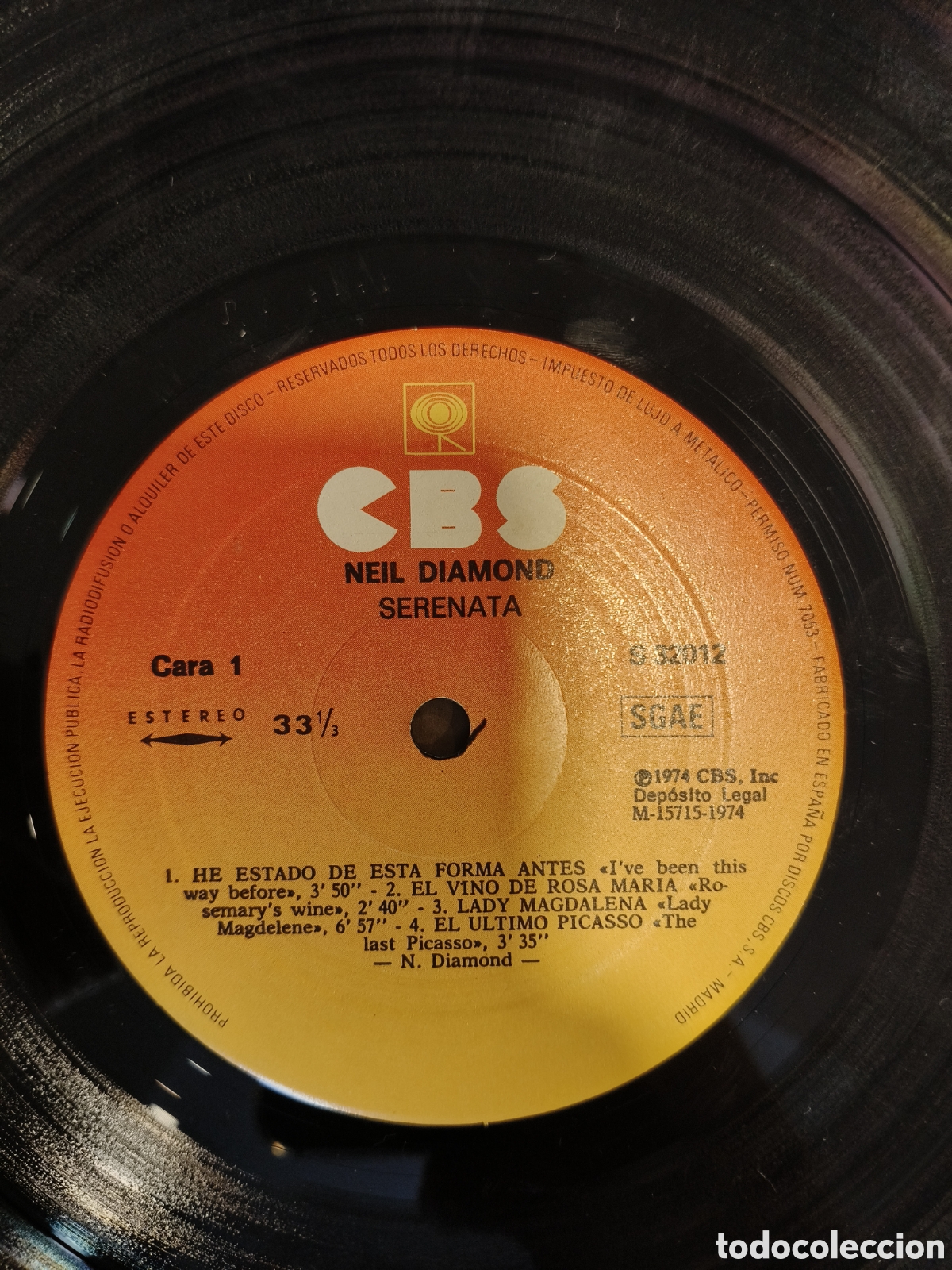 Discos de vinilo: Neil Diamond Serenade LP - Foto 3