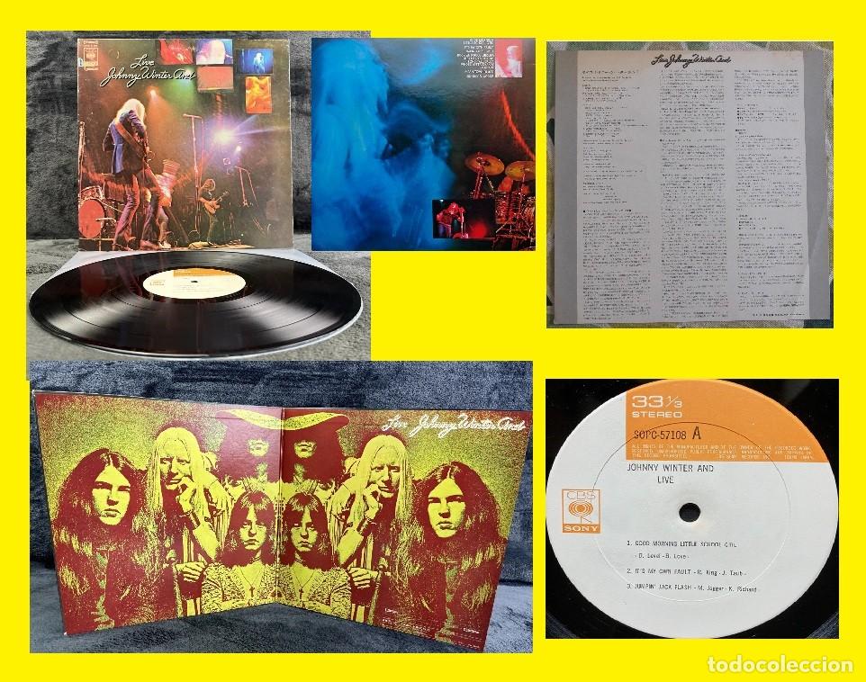 Discos de vinilo: JOHNNY WINTER AND LIVE FILLMORE EAST 1971 - RICK DERRINGER !! ORIG EDIT JAPAN + INSERTO, EXC