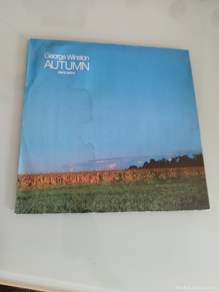 Discos de vinilo: George Winston &ndash; Autumn. Carpeta arrugada por humedad. Vinilo bien. Ver fotos.