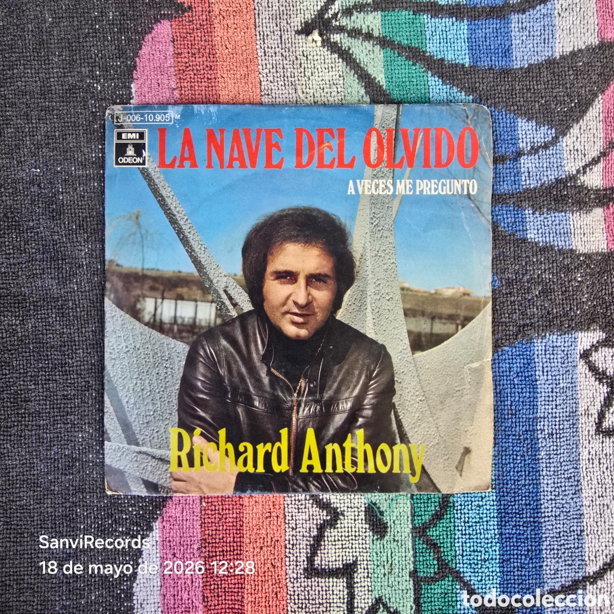 Discos de vinilo: [SINGLE] RICHARD ANTHONY: LA NAVE DEL OLVIDO - A VECES ME PREGUNTO (EMI, ODEON) (1970)