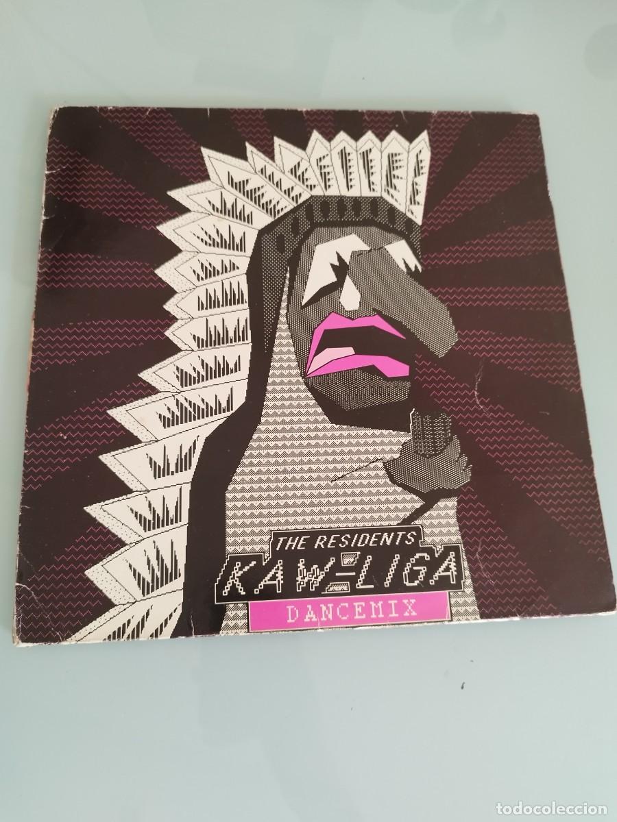 Discos de vinilo: The Residents &ndash; Kaw-Liga (Dancemix). Vinilo maxi single.
