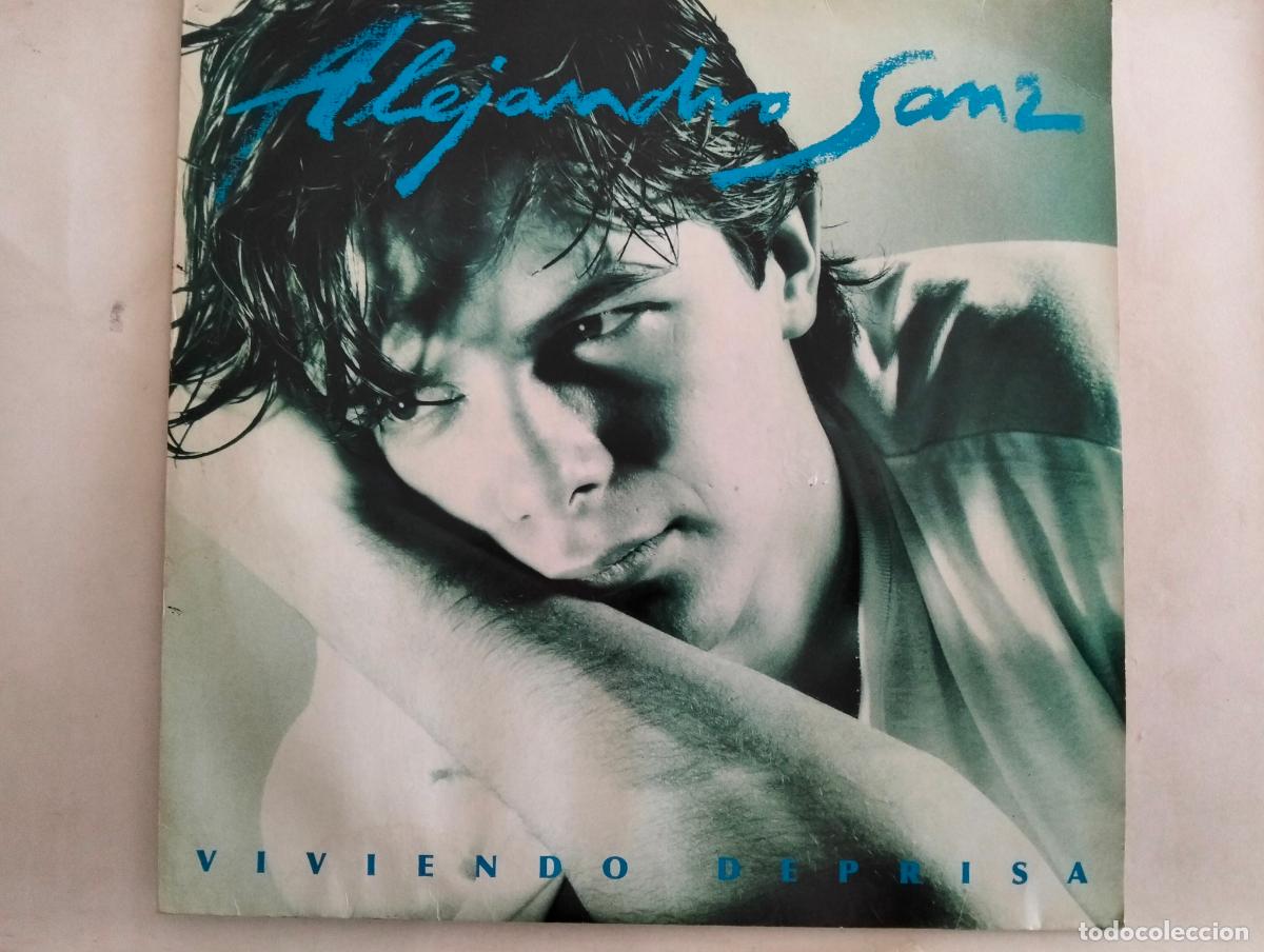 Discos de vinilo: ALEJANDRO SANZ, DISCO LP VIVIENDO DEPRISA, EDITADO WEA, A&Ntilde;O 1991
