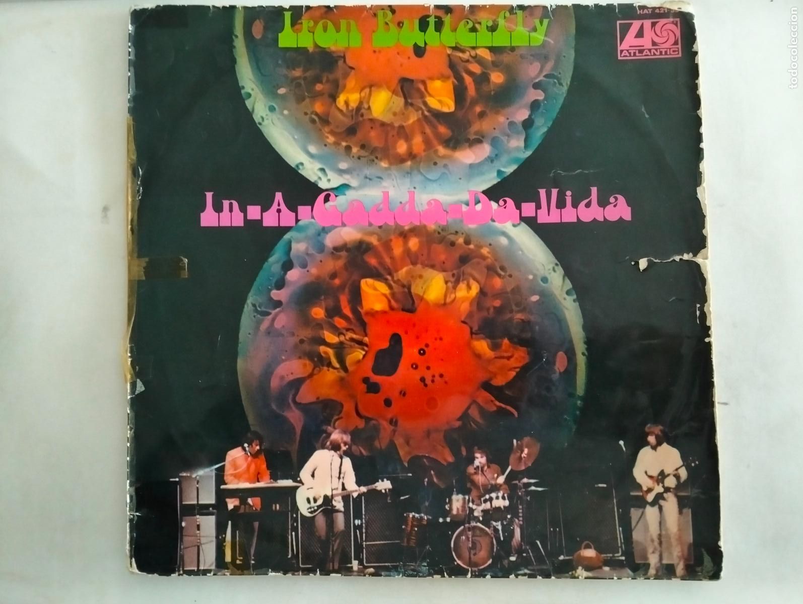 Discos de vinilo: IRON BUTTERFLY, DISCO LP IN-A-GADDA-DA-VIDA, EDITADO ATLANTIC, A&Ntilde;O 1969