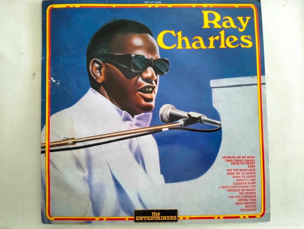 Discos de vinilo: RAY CHARLES, DISCO LP, EDITADO THE ENTERTAINERS, A&Ntilde;O 1986