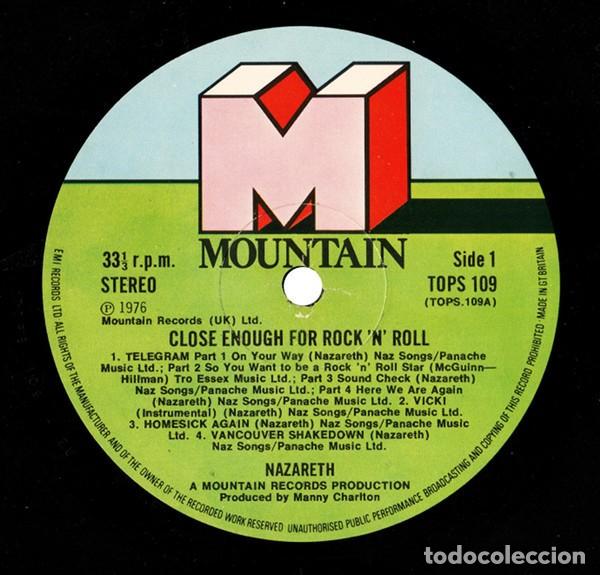 Discos de vinilo: vinilo Nazareth &lrm;Close Enough For Rock 'N' Roll UK