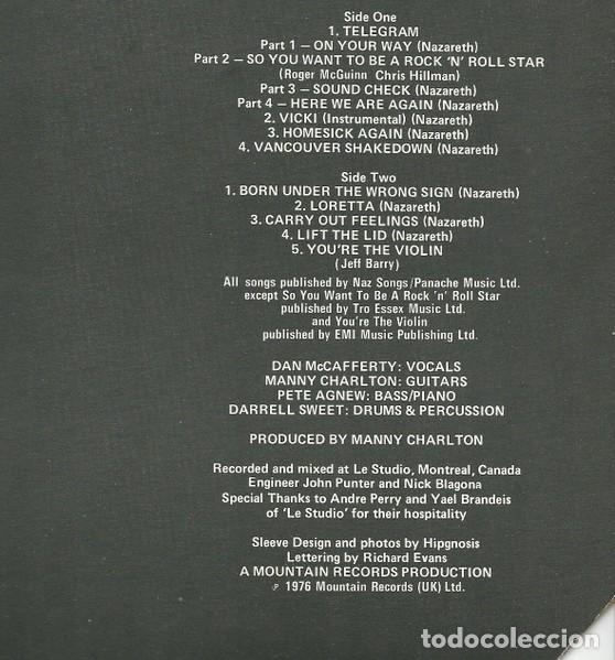Discos de vinilo: vinilo Nazareth &lrm;Close Enough For Rock 'N' Roll UK