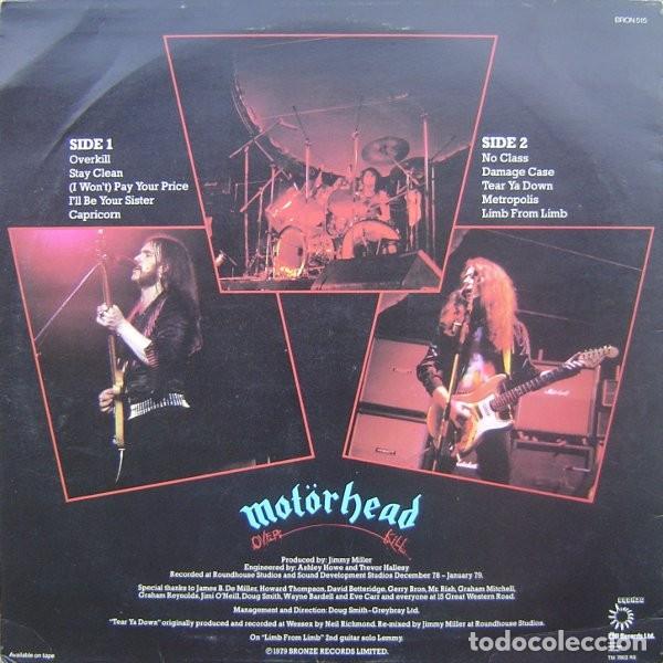 Discos de vinilo: Vinilo Mot&ouml;rhead &ndash; Overkill - Foto 2