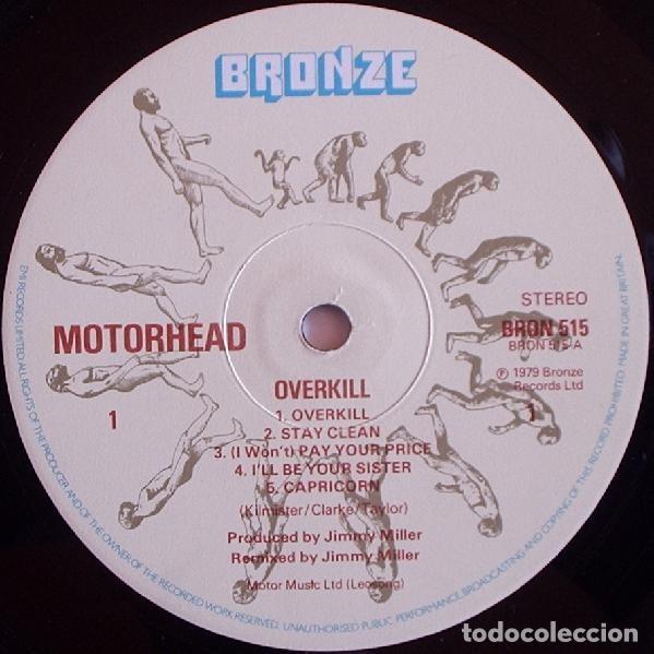 Discos de vinilo: Vinilo Mot&ouml;rhead &ndash; Overkill - Foto 3