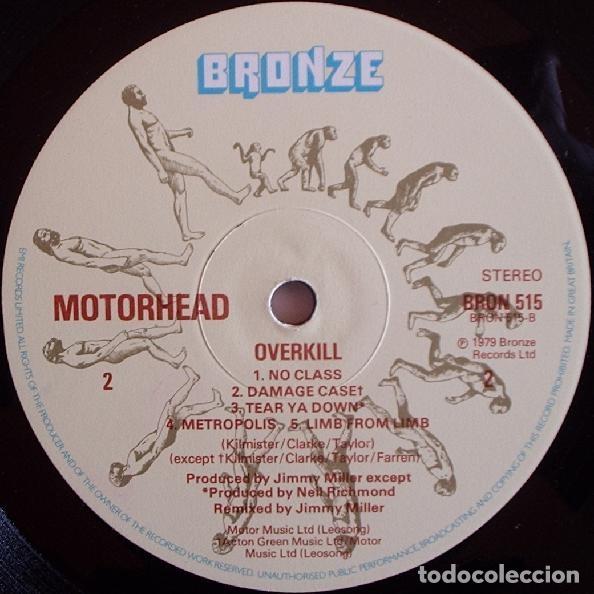 Discos de vinilo: Vinilo Mot&ouml;rhead &ndash; Overkill - Foto 4