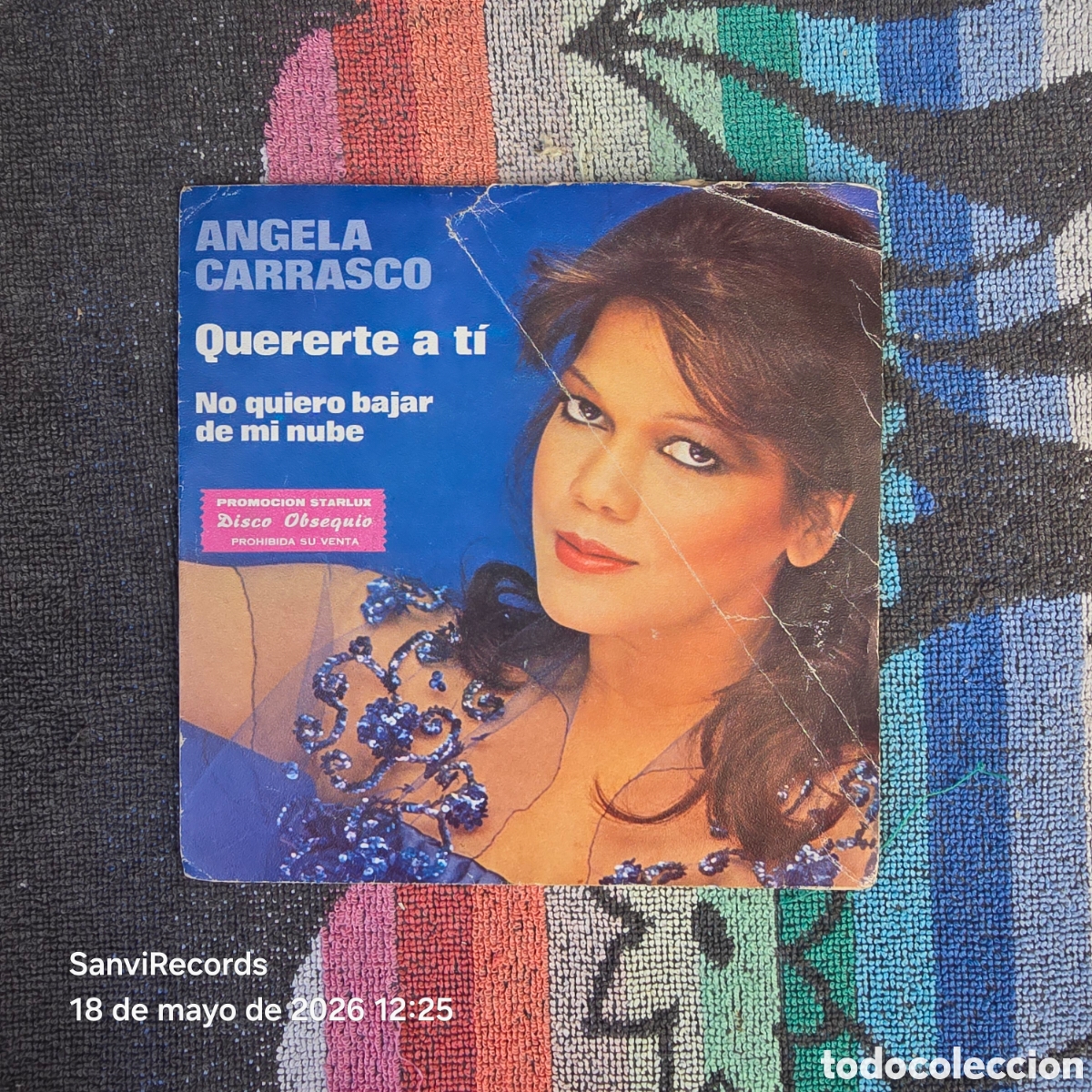 Discos de vinilo: [SINGLE] &Aacute;NGELA CARRASCO: QUERERTE A TI - NO QUIERO BAJAR DE MI NUBE (ARIOLA) (1979)