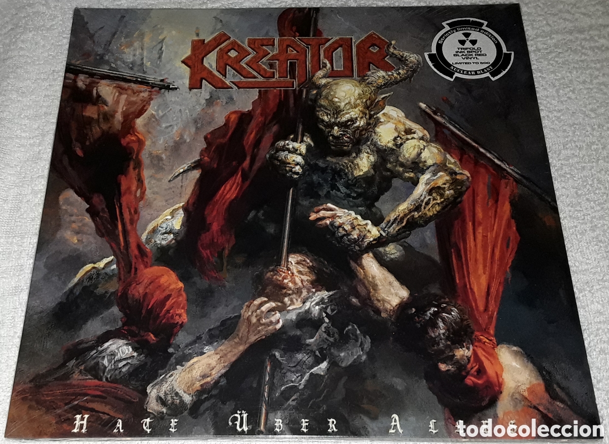 Discos de vinilo: KREATOR - HATE UBER ALLES - TRIFOLD LIMITED EDITION - 500 COPIAS - NUEVO Y PRECINTADO