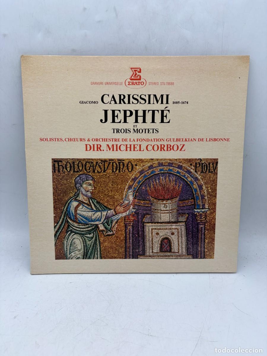Discos de vinilo: LP - CARISSIMI - JEPHT&Eacute; / TROIS MOTETS - MICHEL CORBOZ - ERATO