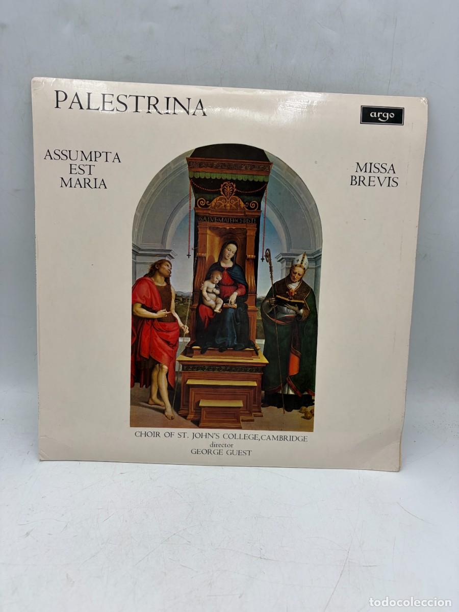 Discos de vinilo: LP - PALESTRINA - ASSUMPTA EST MARIA / MISSA BREVIS - GEORGE GUEST / ST. JOHN'S COLLEGE CAMBRIDGE -
