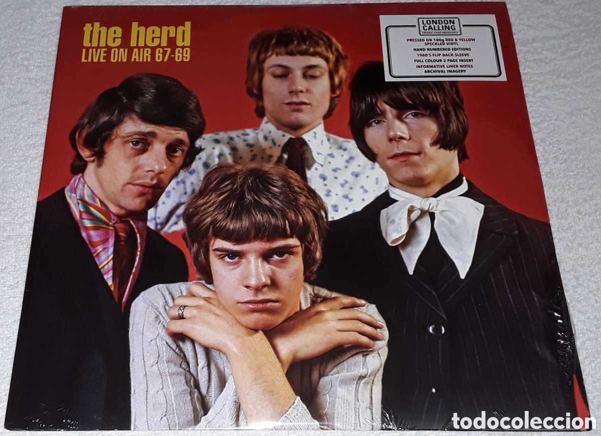 Discos de vinilo: LP- THE HERD - LIVE ON AIR 67 - 69 - EDICI&Oacute;N LIMITADA Y NUMERADA - HUMBLE PIE, PETER FRAMPTON