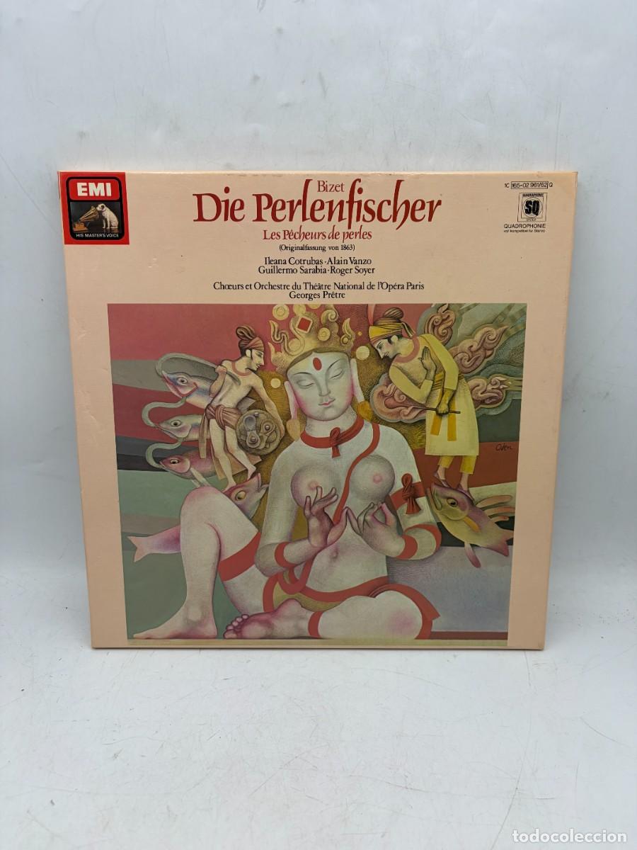 Discos de vinilo: 2 LP - BIZET - LES P&Ecirc;CHEURS DE PERLES - COTRUBAS / VANZO / PR&Ecirc;TRE / OP&Eacute;RA PARIS - EMI