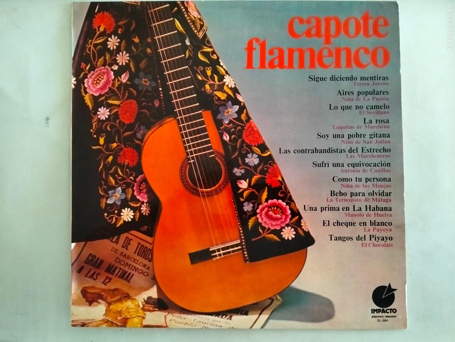 Discos de vinilo: CAPOTE FLAMENCO, DISCO LP, EDITADO IMPACTO, A&Ntilde;O 1974