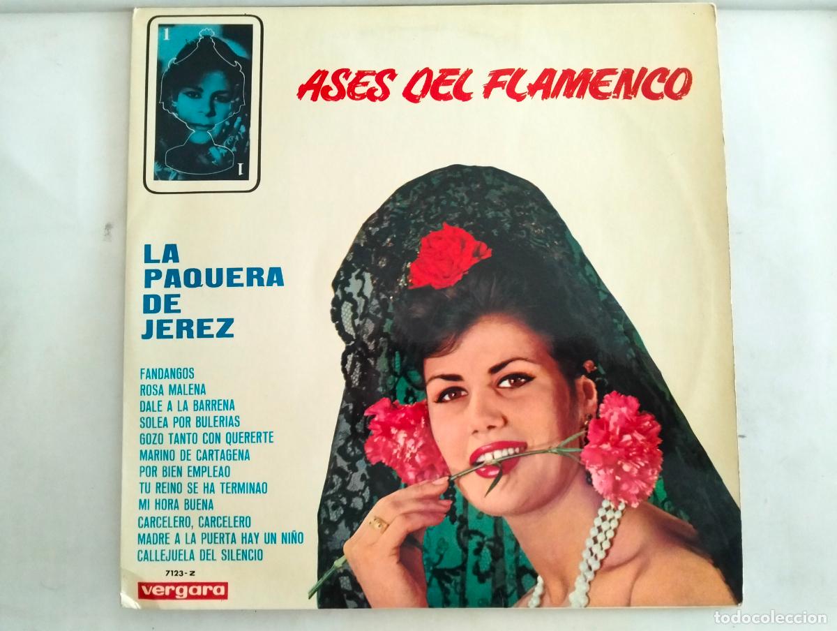 Discos de vinilo: LA PAQUERA DE JEREZ, DISCO LP ASES DEL FLAMENCO, EDITADO VERGARA, A&Ntilde;O 1992