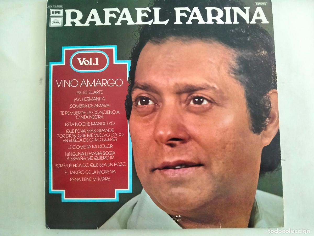 Discos de vinilo: RAFAEL FARINA, DISCO LP VINO AMARGO, VOL 1, EDITADO EMI-REGAL, A&Ntilde;O 1977
