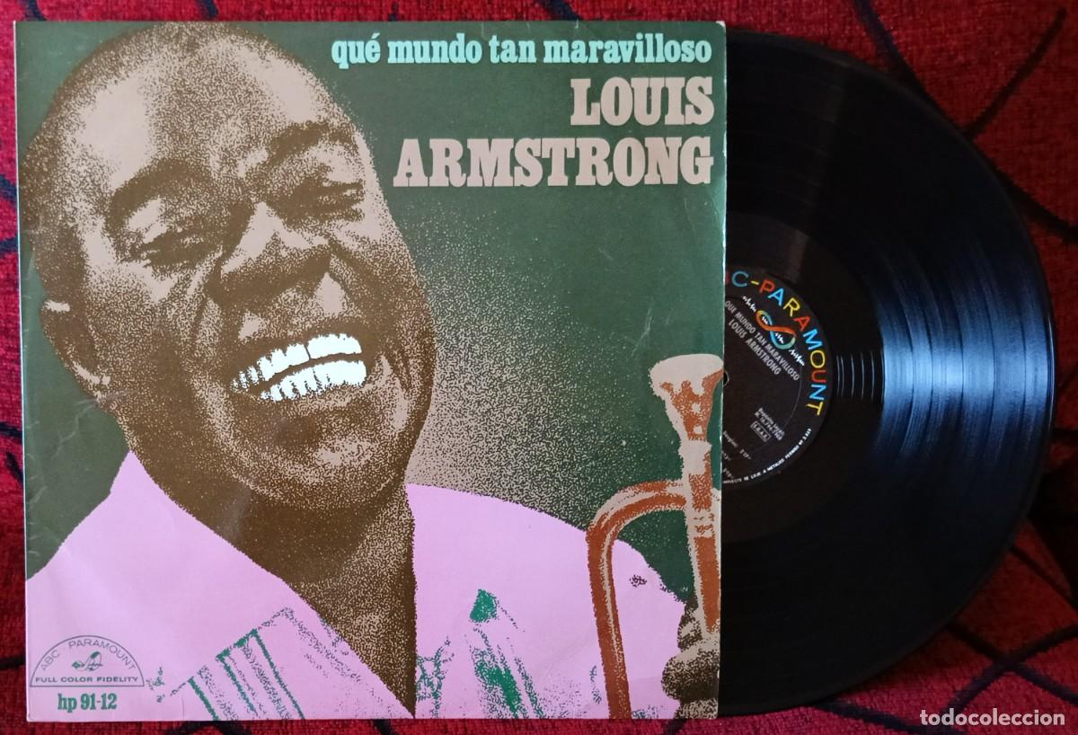 Discos de vinilo: LOUIS ARMSTRONG ** Que Mundo Tan Maravilloso ** VINILO LP 1968