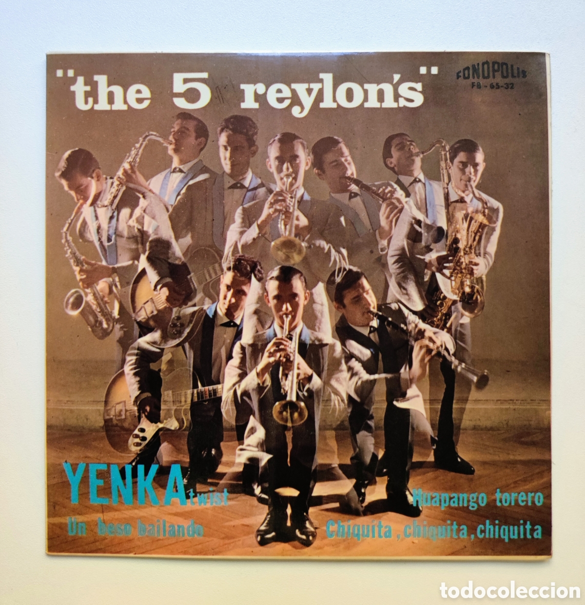 Discos de vinilo: 1965 - THE 5 REYLONS / YENKA TWIST - FONOPOLIS 1965 EP / YEY&Eacute; A&Ntilde;OS 60 ESPA&Ntilde;A