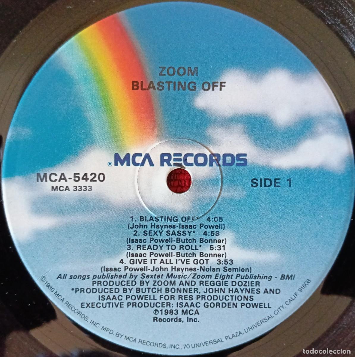 Discos de vinilo: ZOOM ** Blasting Off ** VINILO LP 1983 USA - Foto 3