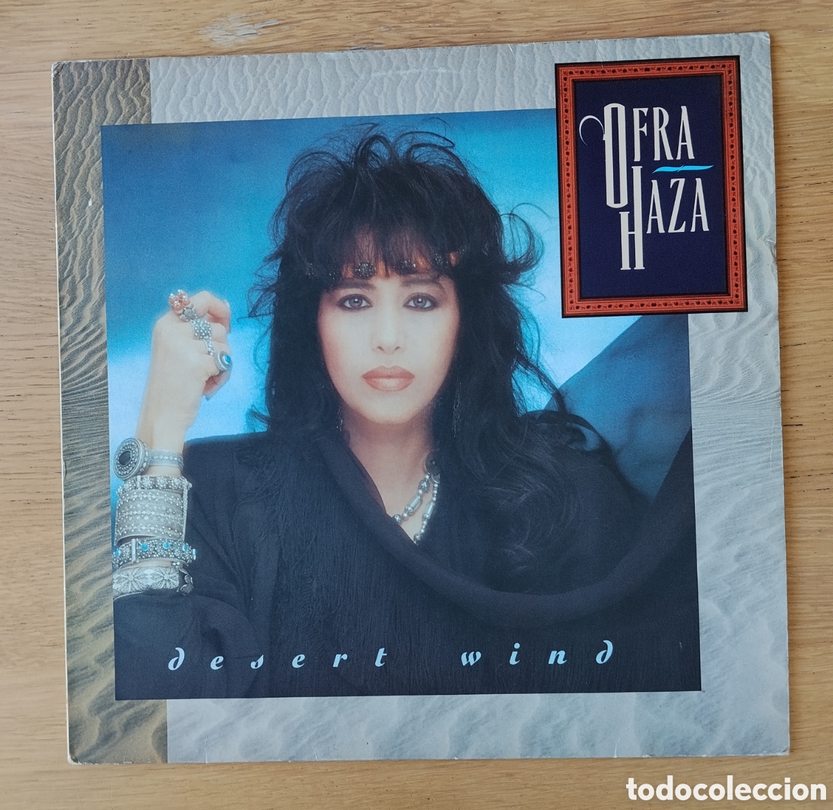 Discos de vinilo: OFRA HAZA : &rdquo;DESERT WIND&rdquo; LP VINILO 1989 - AMBIENT - TRIBAL