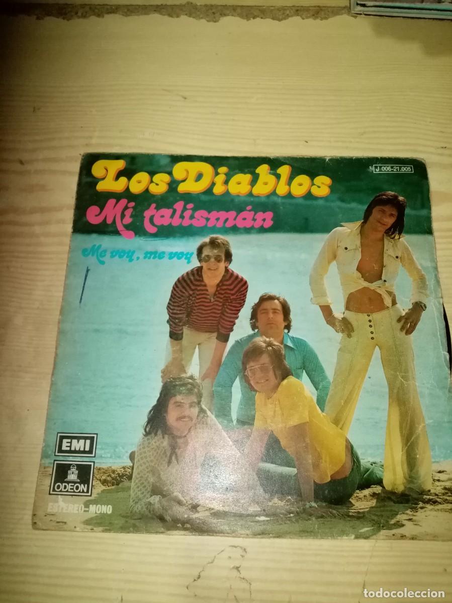 Discos de vinilo: LOS DIABLOS. MI TALISMAN. ME VOY ME VOY. C2V