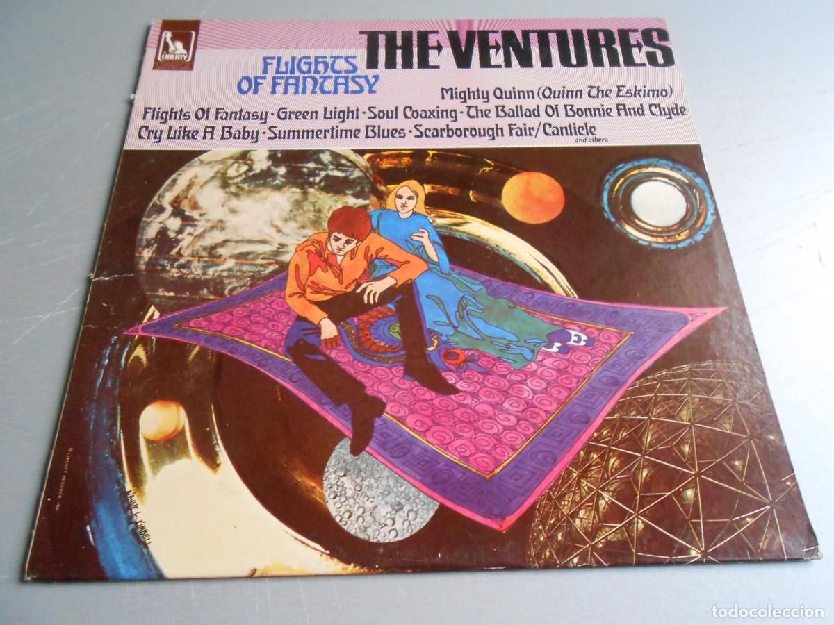 Discos de vinilo: THE VENTURES - FLIGHTS OF FANTASY -, LP, MIGHTY QUINN + 11, A&Ntilde;O 1968, LIBERTY LRP-2055 MADE IN USA