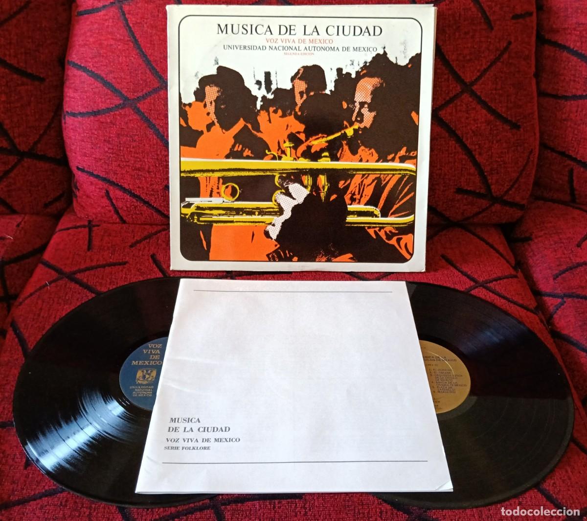 Discos de vinilo: UNIVERSIDAD NACIONAL AUTONOMA DE MEXICO: VOZ VIVA - MUSICA DE LA CIUDAD BOOK LP VINILO DOBLE