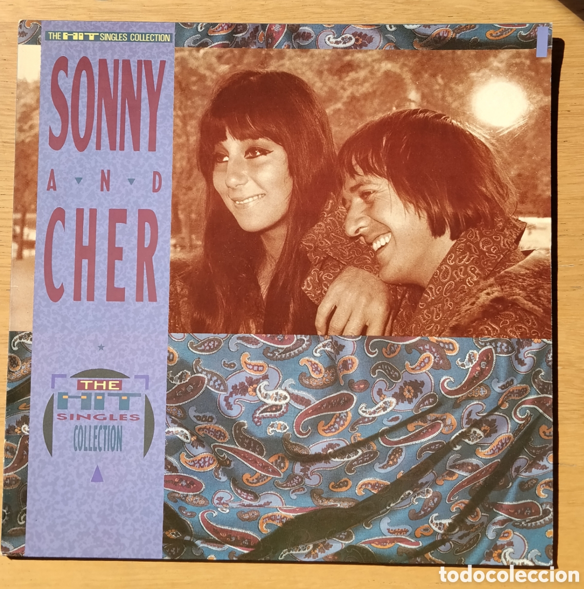 Discos de vinilo: SONNY & CHER : &rdquo;THE HIT SINGLES COLLECTION&rdquo; LP VINILO 1989- POP - ROCK
