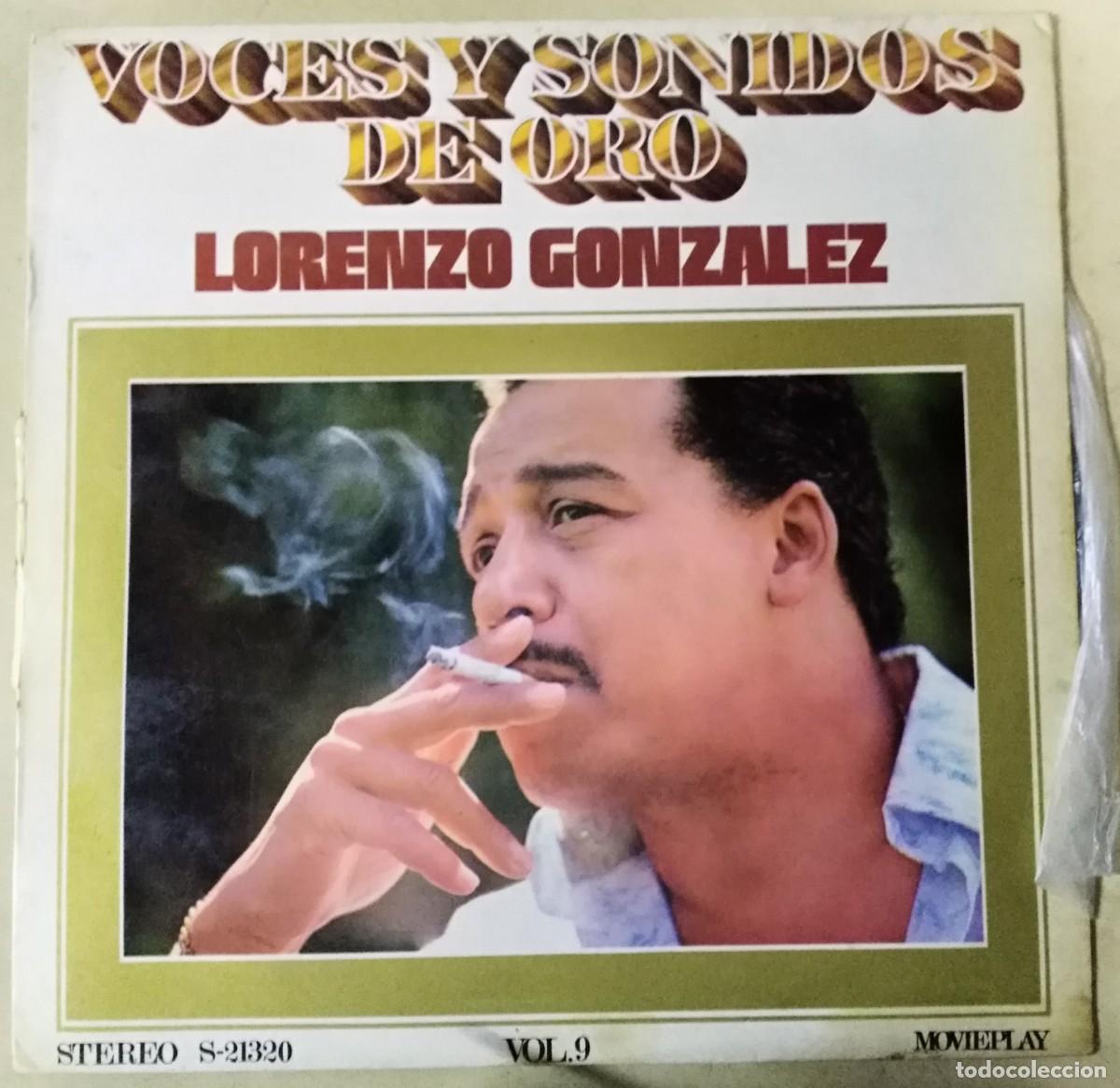 Discos de vinilo: Disco LP.Lorenzo Gonzalez.Voces y sonidos de oro