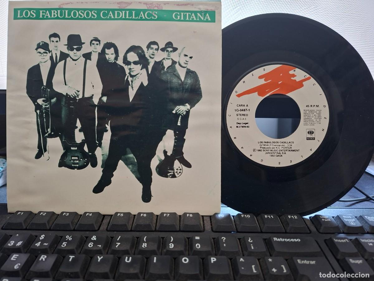 Discos de vinilo: LOS FABULOSOS CADILLACS - GITANA - SINGLE DE VINILO PROMOCIONAL - C- 63