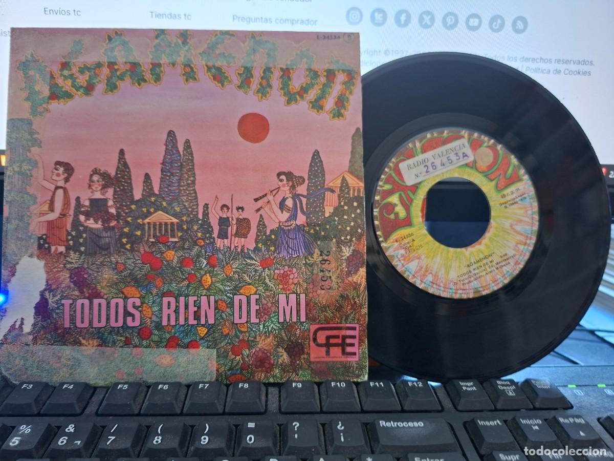Discos de vinilo: AGAMENON - TODOS RIEN DE MI - SINGLE DE VINILO - C- 63