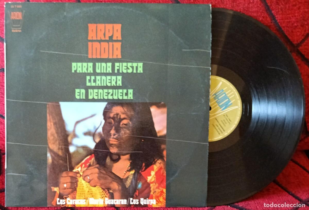 Discos de vinilo: LOS CARACAS - MARIO GUACARAN - QUIRPA **Arpa India Para Una Fiesta Llanera En Venezuela** LP VINILO