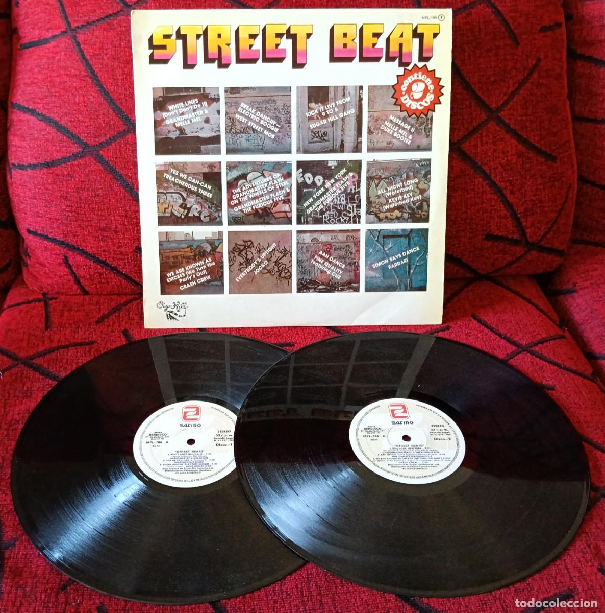 Discos de vinilo: STREET BEAT DOBLE VINILO LP 1985 GRANDMASTER FLASH West Street Mob JOCKO Sugar Hill Gang
