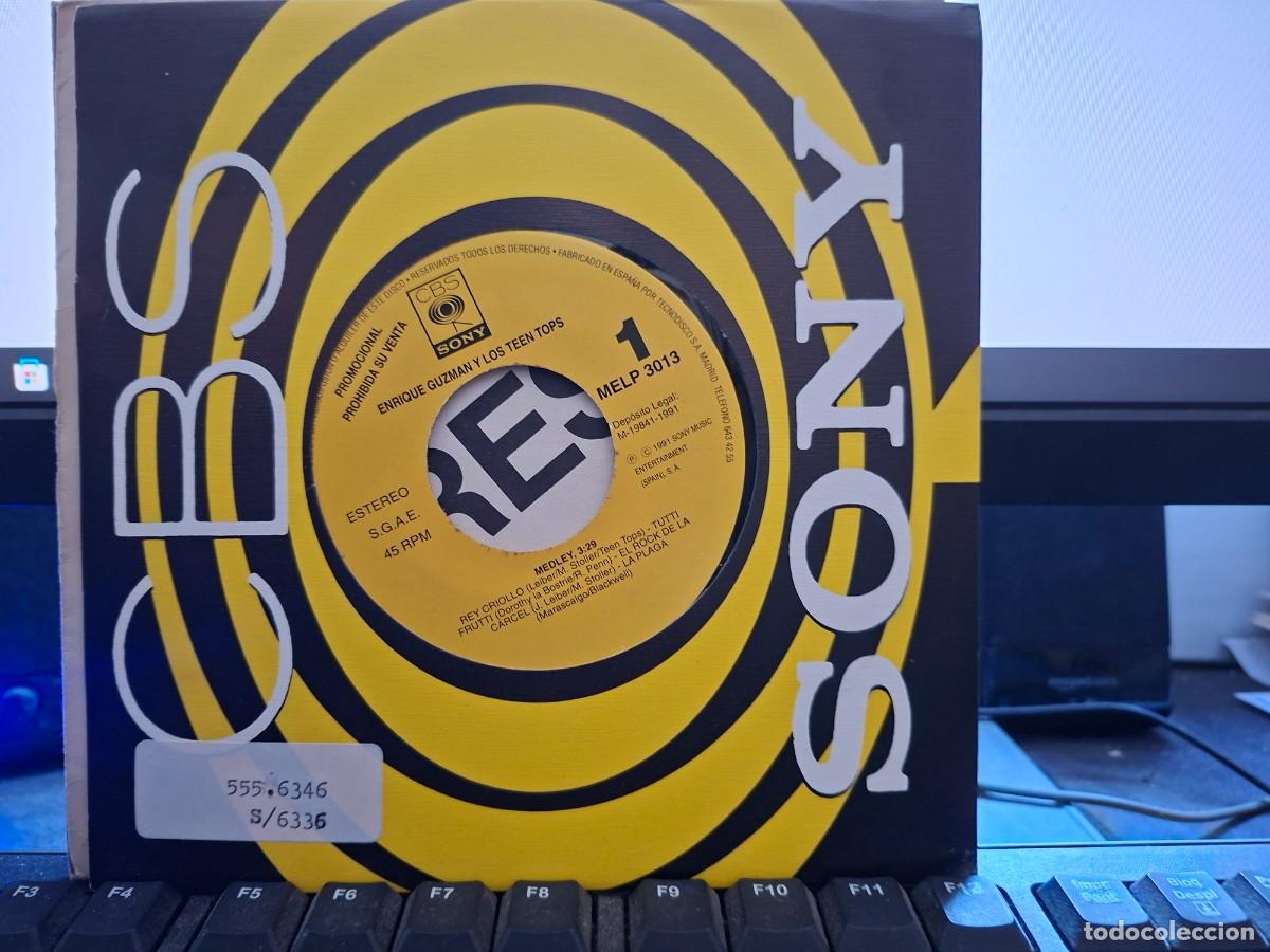 Discos de vinilo: ENRIQUE GUZMAN Y LOS TEEN TOPS - MEDLEY - SINGLE DE VINILO PROMOCIONAL - C- 63