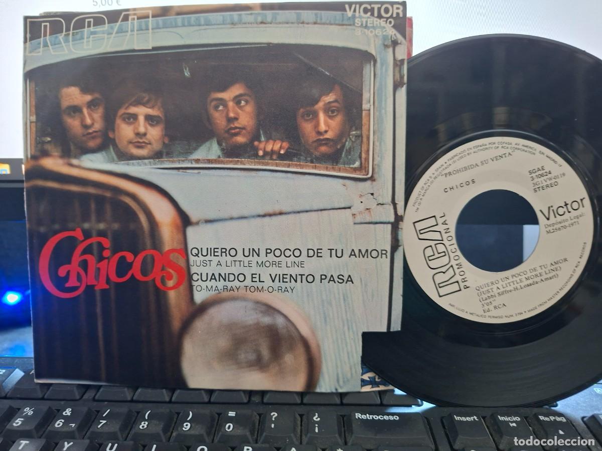 Discos de vinilo: CHICOS QUIERO UN POCO DE AMOR COVER DE JUST A LITTLE MORE LINE LABI SIFFRE SINGLE DE VINILO - C- 63