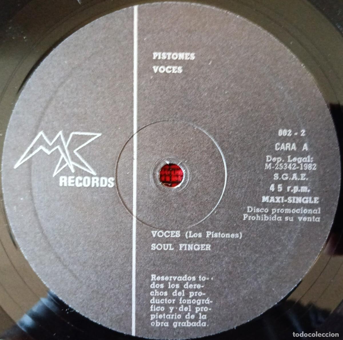Discos de vinilo: PISTONES ** VOCES ** MAXI SINGLE VINILO PRIMERA EDICION 1982 ** ARIEL ROT (SIN PORTADA)