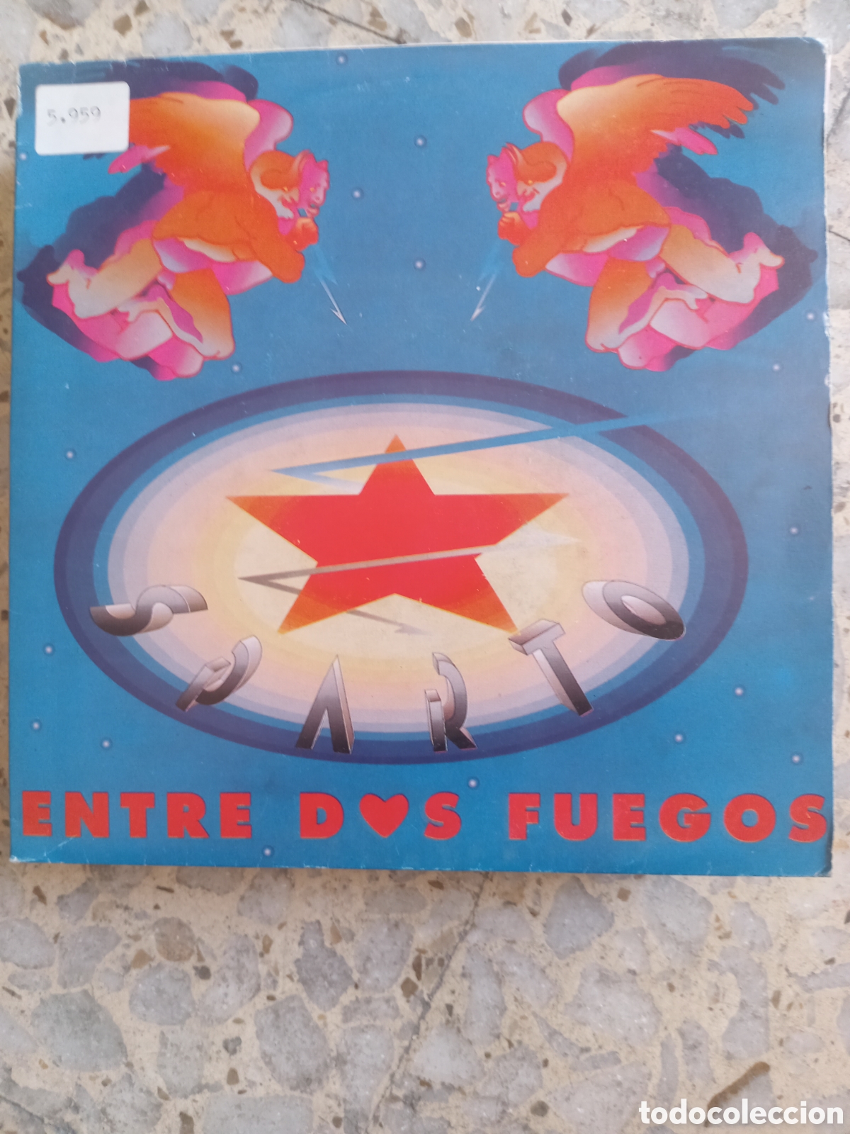 Discos de vinil: SGL SPARTO ENTRE DOS FUEGOS 1992 PROMO CON HOJA PROMO