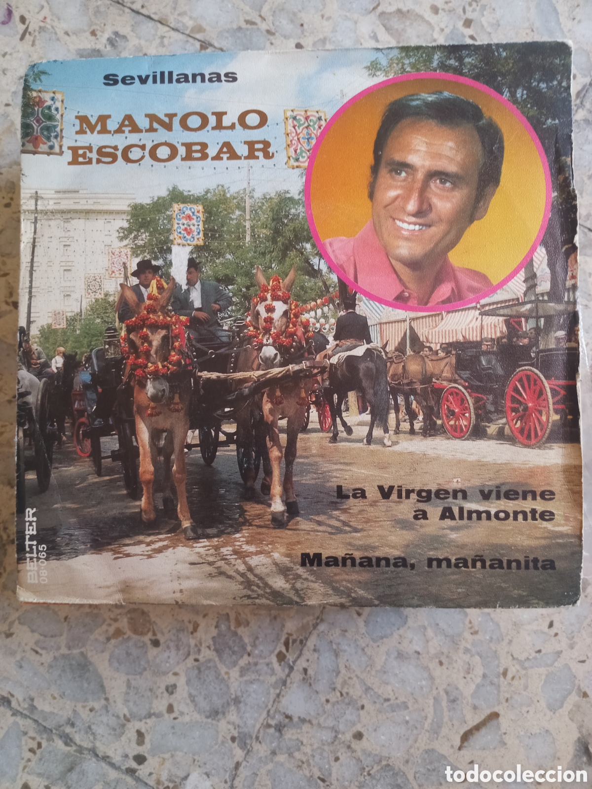 Dischi in vinile: SGL MANOLO ESCOBAR LA VIRGEN VIENE A ALMONTE 1972
