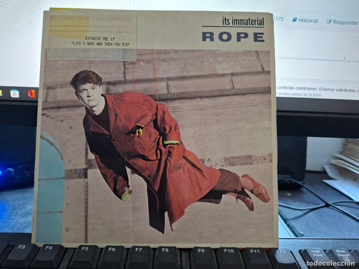 Discos de vinilo: IT'S IMMATERIAL - ROPE - SINGLE DE VINILO - C- 63