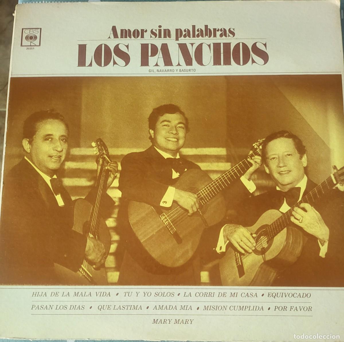 Discos de vinilo: Los Panchos Lp sello CBS editado USA a&ntilde;o 1980...