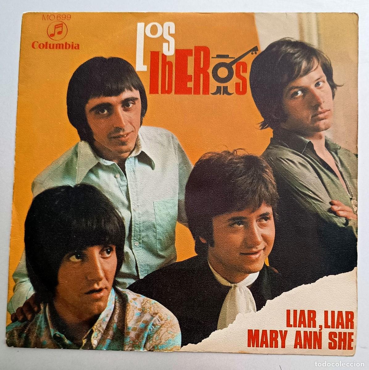 Discos de vinilo: LOS IBEROS LIAR, LIAR. SINGLE COLUMBIA 1969