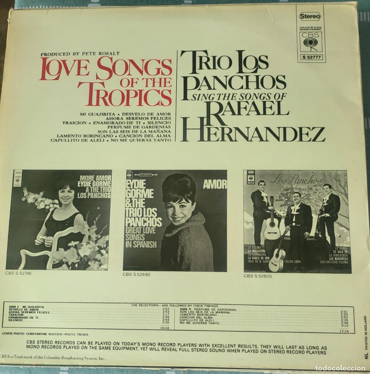Discos de vinilo: Los Panchos Lp sello CBS editado Holanda... - Foto 2
