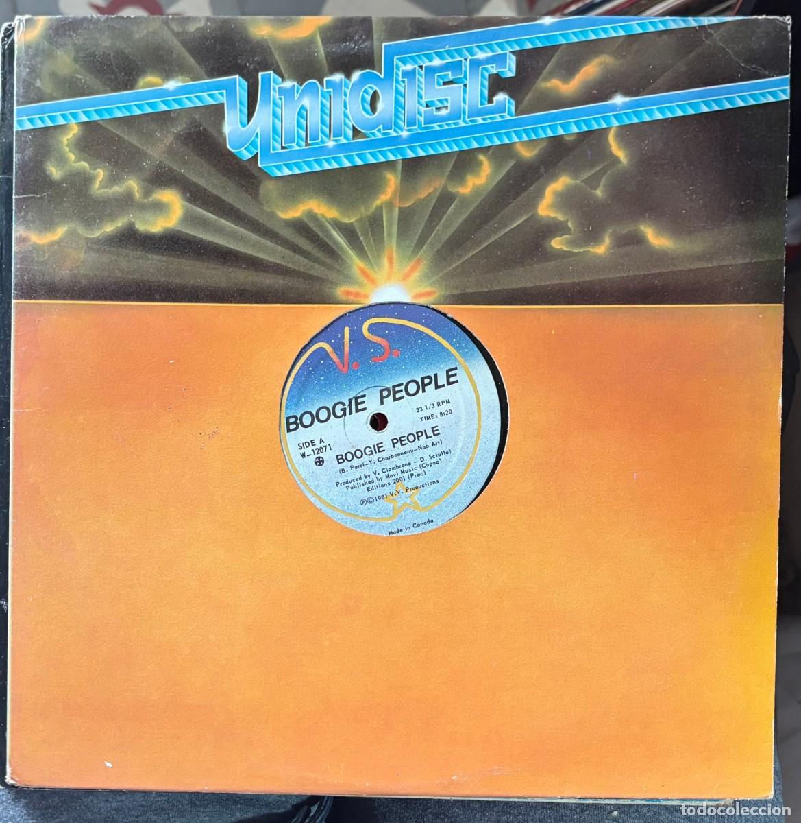 Discos de vinilo: LP MAXI SINGLE V.S.-BOOGIE PEOPLE. LP-GEXT-897