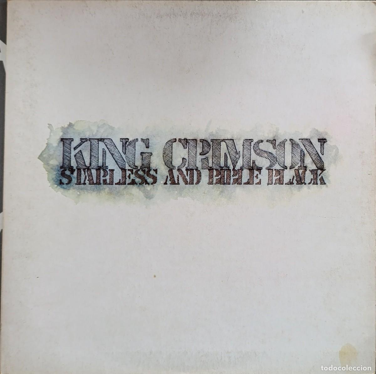 Discos de vinilo: KING CRIMSON &lrm;&ndash; STARLESS AND BIBLE BLACK LP 1974 1&ordf; ED ESPA&Ntilde;OLA GATEFOLD