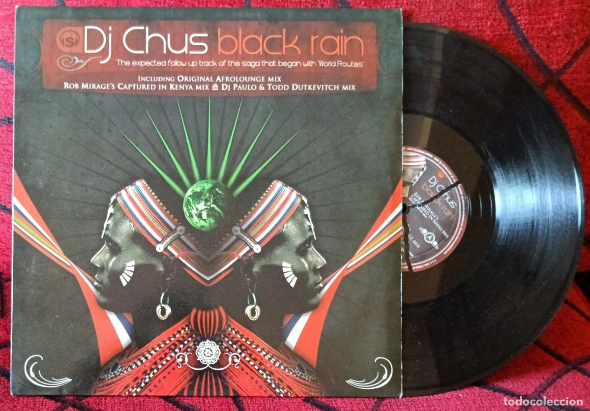 Discos de vinilo: DJ CHUS ** Black Rain ** MAXI SINGLE VINILO 2006